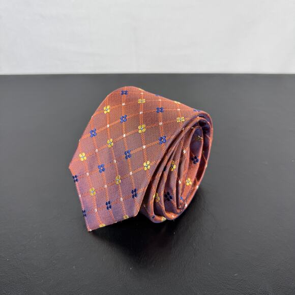 Jos. A. Bank Traveller Collection NEW Orange Color Change 100% Silk Neck… - Picture 1 of 5